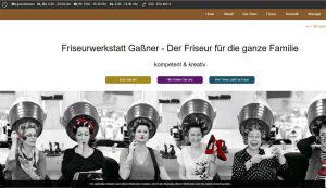 Webseite erstellt für Friseurwerkstatt Gaßner - Homepage erstellen lassen