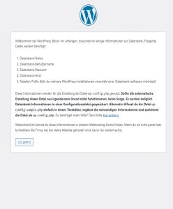Installation WordPress und Joomla